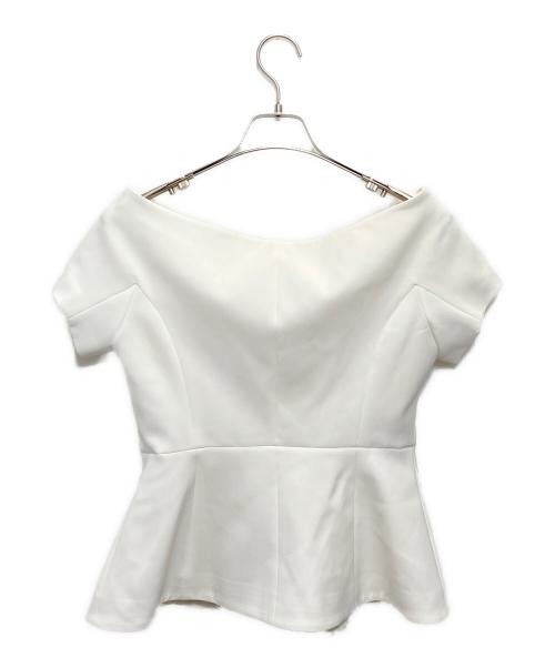 sheller（シェリエ）sheller (シェリエ) Off Shoulder Jacket Tops ホワイト サイズ:F 未使用品の古着・服飾アイテム