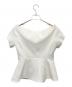 sheller (シェリエ) Off Shoulder Jacket Tops ホワイト サイズ:F 未使用品：18000円