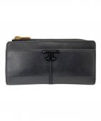 TOD'Sトッズ）の古着「長財布　Tタイムレス」｜ブラック