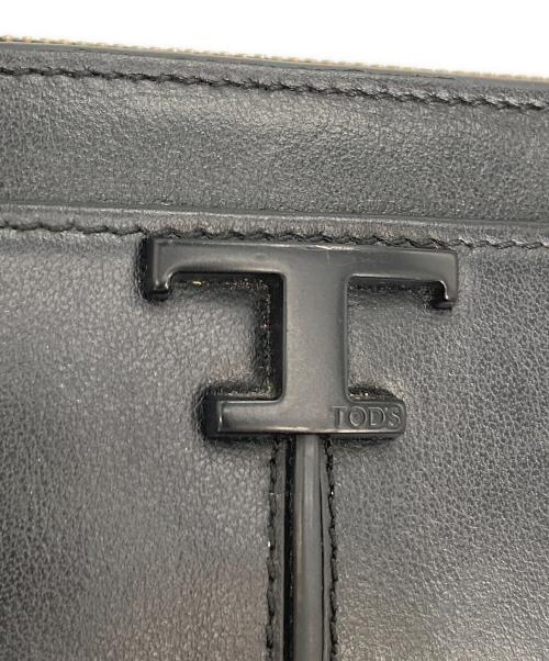 TOD'S（トッズ）TOD'S (トッズ) 長財布　Tタイムレス ブラックの古着・服飾アイテム