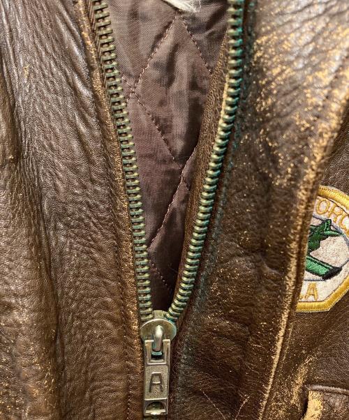 EXPRESSO（エクスプレッソ）EXPRESSO (エクスプレッソ) レザージャケット ブラウン サイズ:表記なしの古着・服飾アイテム