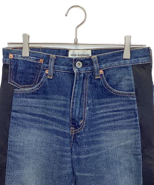 JUNYA WATANABE COMME des GARCONS（(ジュンヤワタナベ コムデギャルソン）JUNYA WATANABE COMME des GARCONS ((ジュンヤワタナベ コムデギャルソン) サイドラインデニムパンツ ブラック サイズ:XSの古着・服飾アイテム