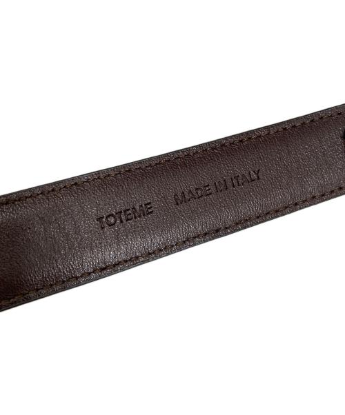 toteme（トーテム）toteme (トーテム) スエードレザーベルト ブラウンの古着・服飾アイテム