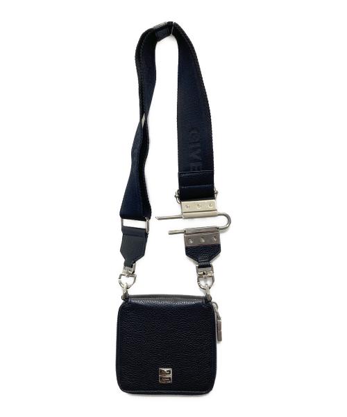 GIVENCHY（ジバンシィ）GIVENCHY (ジバンシィ) ショルダーストラップ付きウォレット ブラックの古着・服飾アイテム