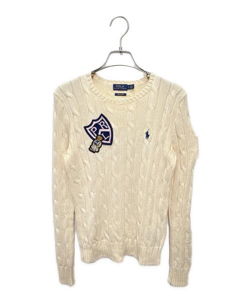 POLO RALPH LAUREN（ポロ・ラルフローレン）POLO RALPH LAUREN (ポロ・ラルフローレン) ニット アイボリー サイズ:Sの古着・服飾アイテム