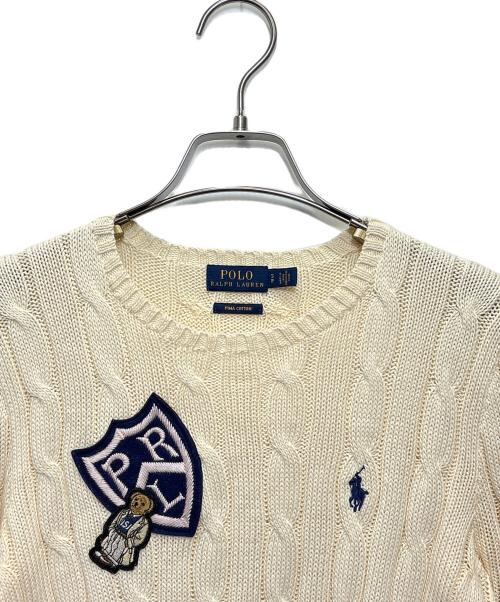POLO RALPH LAUREN（ポロ・ラルフローレン）POLO RALPH LAUREN (ポロ・ラルフローレン) ニット アイボリー サイズ:Sの古着・服飾アイテム