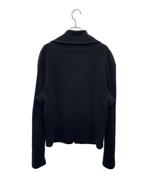 beautiful people（ビューティフルピープル）beautiful people (ビューティフルピープル) double-front ELS surf cotton cardigan ブラック サイズ:40の古着・服飾アイテム