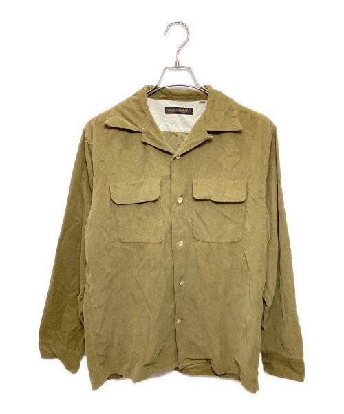 FULLCOUNT（フルカウント）FULLCOUNT (フルカウント) CORDUROY OPEN COLLAR SHIRTS ベージュ サイズ:40の古着・服飾アイテム