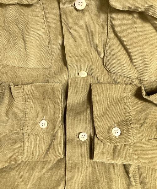 FULLCOUNT（フルカウント）FULLCOUNT (フルカウント) CORDUROY OPEN COLLAR SHIRTS ベージュ サイズ:40の古着・服飾アイテム