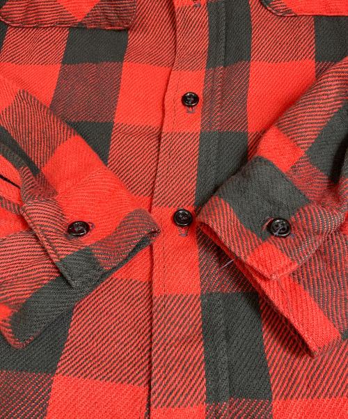 BIG MIKE（ビックマイク）BIG MIKE (ビックマイク) チェックシャツ レッド サイズ:XLの古着・服飾アイテム