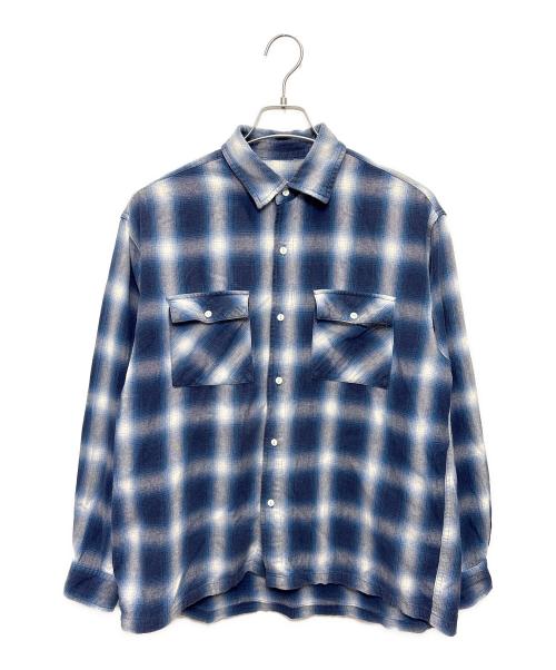 BIG MIKE（ビックマイク）BIG MIKE (ビックマイク) チェックシャツ ブルー サイズ:Lの古着・服飾アイテム