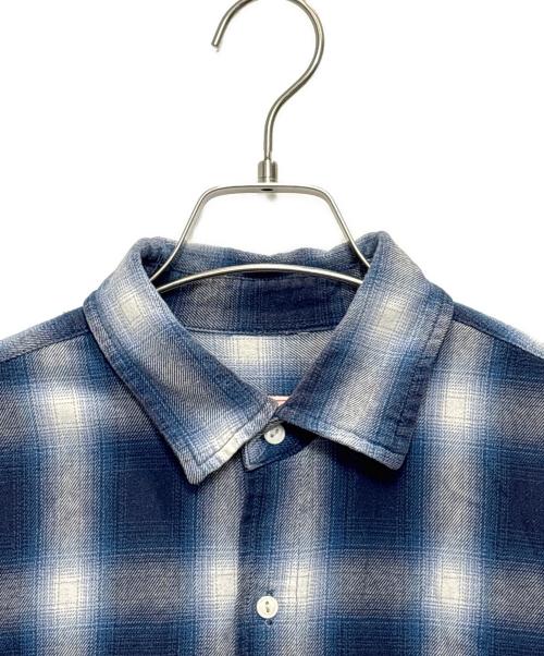 BIG MIKE（ビックマイク）BIG MIKE (ビックマイク) チェックシャツ ブルー サイズ:Lの古着・服飾アイテム