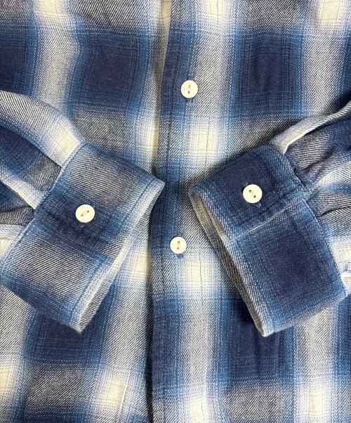 BIG MIKE（ビックマイク）BIG MIKE (ビックマイク) チェックシャツ ブルー サイズ:Lの古着・服飾アイテム