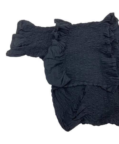 me ISSEY MIYAKE（ミーイッセイ ミヤケ）me ISSEY MIYAKE (ミーイッセイ ミヤケ) シワ加工カーディガン ブラック サイズ:表記なしの古着・服飾アイテム