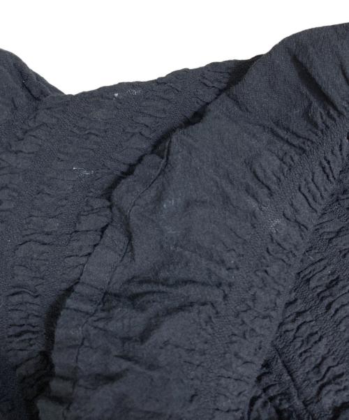 me ISSEY MIYAKE（ミーイッセイ ミヤケ）me ISSEY MIYAKE (ミーイッセイ ミヤケ) シワ加工カーディガン ブラック サイズ:表記なしの古着・服飾アイテム