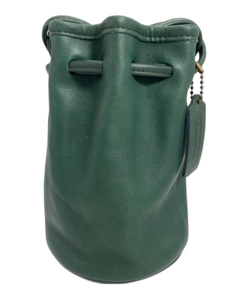 COACH（コーチ）COACH (コーチ) 巾着ショルダーバッグ グリーンの古着・服飾アイテム