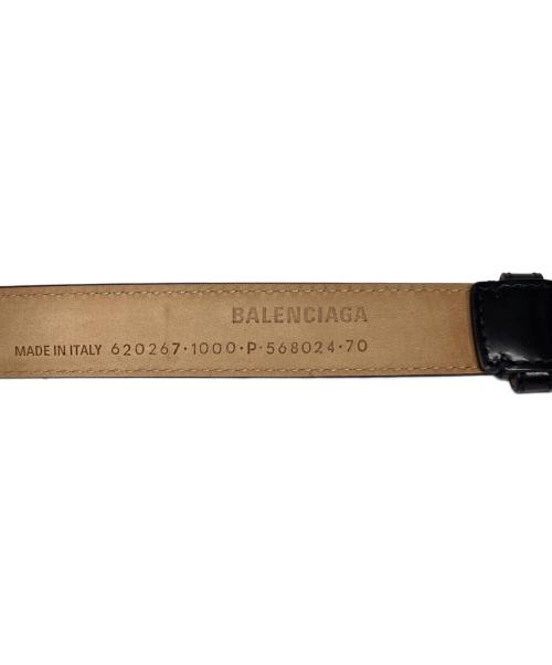 BALENCIAGA（バレンシアガ）BALENCIAGA (バレンシアガ) レザーベルト ブラックの古着・服飾アイテム
