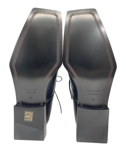 BALENCIAGA（バレンシアガ）BALENCIAGA (バレンシアガ) スクエアトゥダービーシューズ ブラック サイズ:43の古着・服飾アイテム