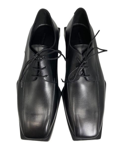 BALENCIAGA（バレンシアガ）BALENCIAGA (バレンシアガ) スクエアトゥダービーシューズ ブラック サイズ:43の古着・服飾アイテム