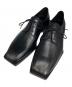 BALENCIAGA（バレンシアガ）の古着「スクエアトゥダービーシューズ」｜ブラック