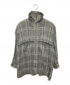 ISSEY MIYAKEイッセイミヤケ）の古着「チェックシャツ」｜グレー