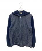 COMME des GARCONS HOMME DEUXコムデギャルソン オム ドゥ）の古着「フーデッドジャケット」｜ネイビー