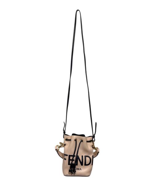 FENDI（フェンディ）FENDI (フェンディ) 巾着ショルダーバッグ　モントレゾール ピンクの古着・服飾アイテム