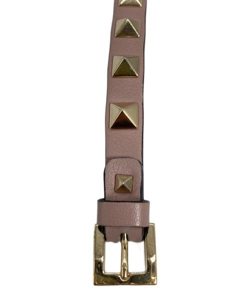 VALENTINO（ヴァレンティノ）VALENTINO (ヴァレンティノ) スタッズブレスレット ピンクの古着・服飾アイテム
