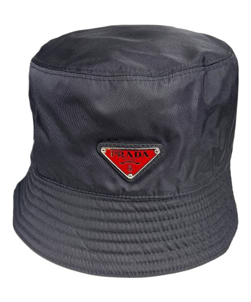 PRADA（プラダ）PRADA (プラダ) ナイロンバケットハット ブラック サイズ:Mの古着・服飾アイテム