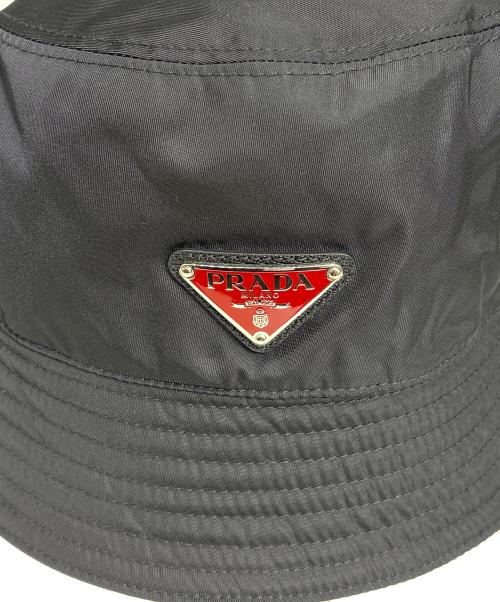 PRADA（プラダ）PRADA (プラダ) ナイロンバケットハット ブラック サイズ:Mの古着・服飾アイテム