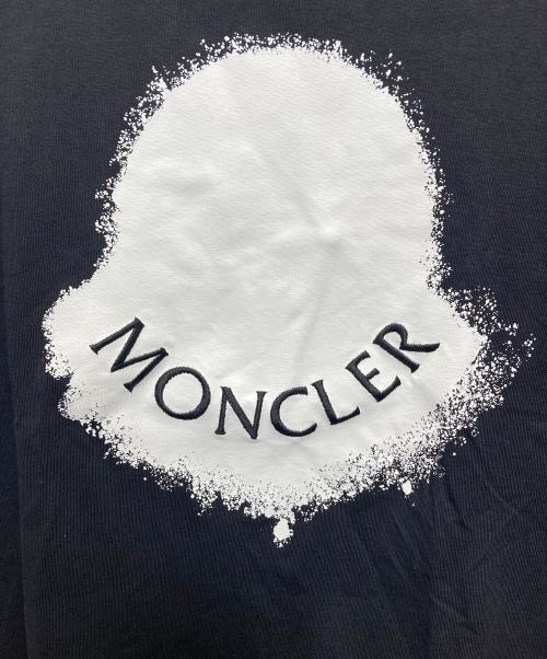 MONCLER（モンクレール）MONCLER (モンクレール) プリントTシャツ ブラック サイズ:Sの古着・服飾アイテム