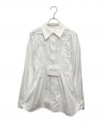 ALEXANDER WANGアレキサンダー・ワン）の古着「Long Sleeve Smocked Cami Shirt」｜ホワイト