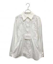 ALEXANDER WANG（アレキサンダー・ワン）の古着「Long Sleeve Smocked Cami Shirt」｜ホワイト