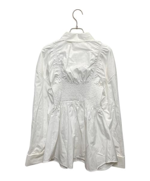 ALEXANDER WANG（アレキサンダー・ワン）ALEXANDER WANG (アレキサンダー・ワン) Long Sleeve Smocked Cami Shirt ホワイト サイズ:XS 未使用品の古着・服飾アイテム