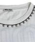 中古・古着 MIU MIU (ミュウミュウ) ビジュー装飾Tシャツ ホワイト サイズ:S：15000円