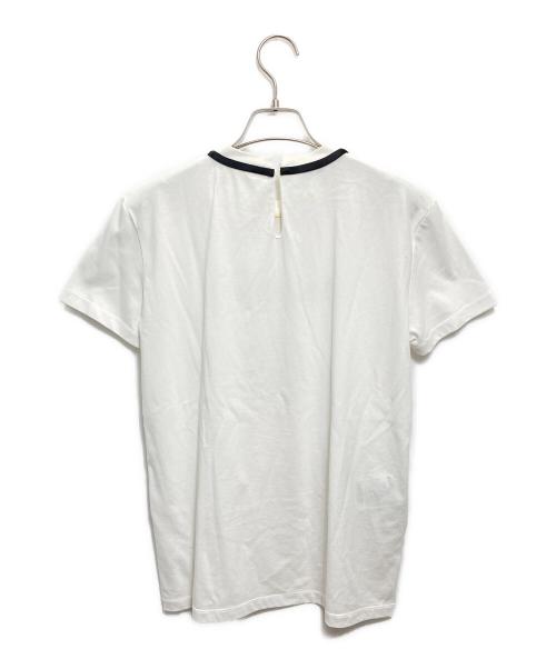 MIU MIU（ミュウミュウ）MIU MIU (ミュウミュウ) ロゴリボンTシャツ ホワイト サイズ:Sの古着・服飾アイテム