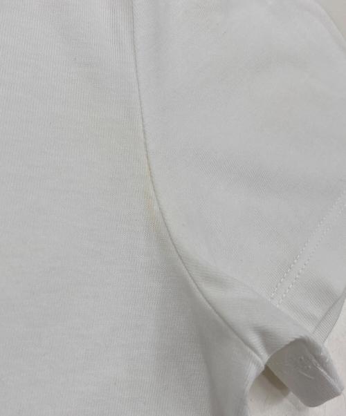 MIU MIU（ミュウミュウ）MIU MIU (ミュウミュウ) ロゴリボンTシャツ ホワイト サイズ:Sの古着・服飾アイテム