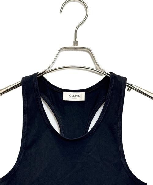 CELINE（セリーヌ）CELINE (セリーヌ) テクニカルジャージーチューブトップ ブラック サイズ:XSの古着・服飾アイテム