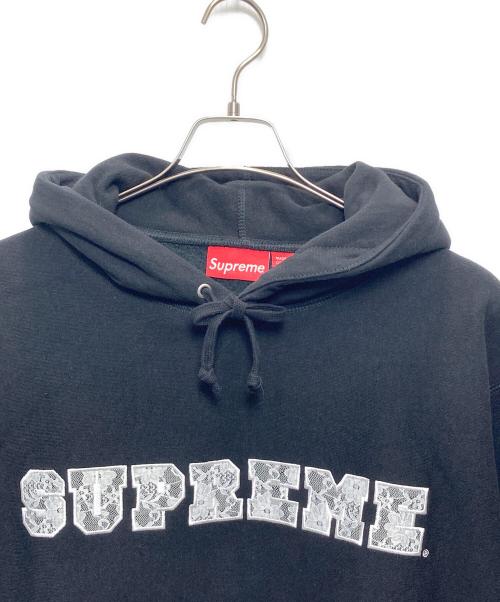 SUPREME（シュプリーム）SUPREME (シュプリーム) Lace Hooded Sweatshirt ブラック サイズ:Mediumの古着・服飾アイテム
