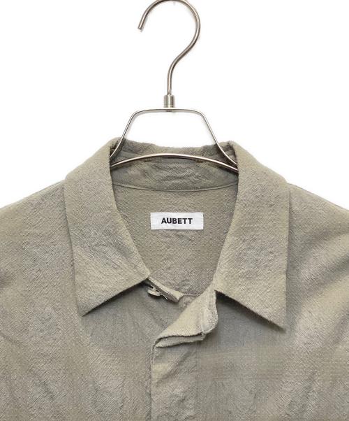 AUBETT（オーベット）AUBETT (オーベット) 綿 縮絨サッカーサマーウールシャツ ベージュ サイズ:3の古着・服飾アイテム