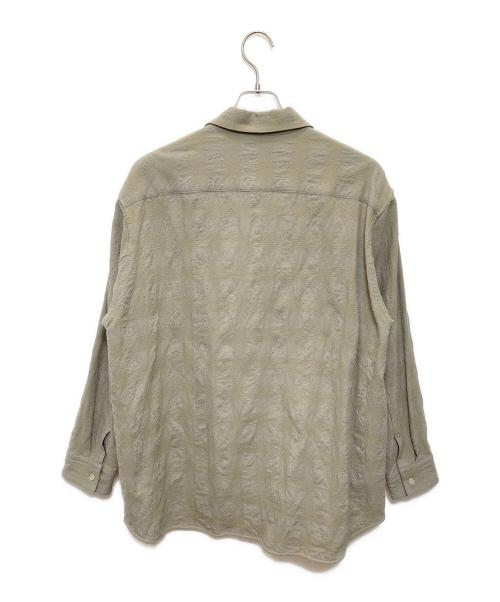 AUBETT（オーベット）AUBETT (オーベット) 綿 縮絨サッカーサマーウールシャツ ベージュ サイズ:3の古着・服飾アイテム