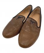 GIUSEPPE ZANOTTIジュゼッペザノッティ）の古着「フラットシューズ」｜ブラウン