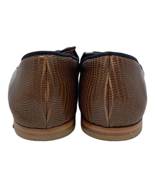 GIUSEPPE ZANOTTI（ジュゼッペザノッティ）GIUSEPPE ZANOTTI (ジュゼッペザノッティ) フラットシューズ ブラウン サイズ:37の古着・服飾アイテム