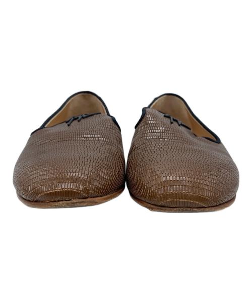 GIUSEPPE ZANOTTI（ジュゼッペザノッティ）GIUSEPPE ZANOTTI (ジュゼッペザノッティ) フラットシューズ ブラウン サイズ:37の古着・服飾アイテム