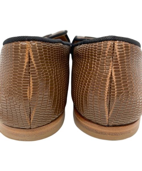 GIUSEPPE ZANOTTI（ジュゼッペザノッティ）GIUSEPPE ZANOTTI (ジュゼッペザノッティ) フラットシューズ ブラウン サイズ:37の古着・服飾アイテム