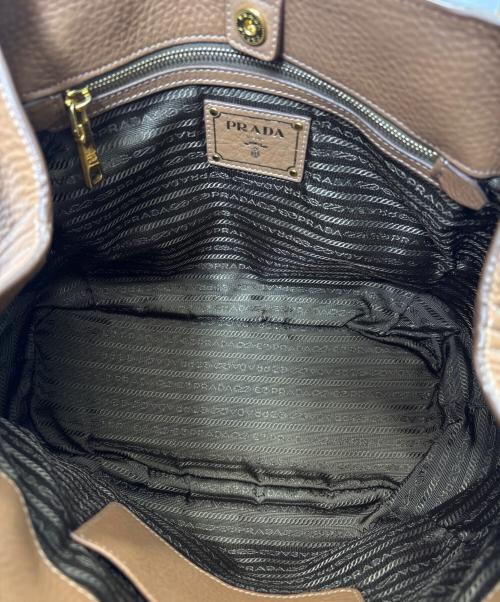 PRADA（プラダ）PRADA (プラダ) ヴィッテロダイノ2WAYバッグ ブラウンの古着・服飾アイテム