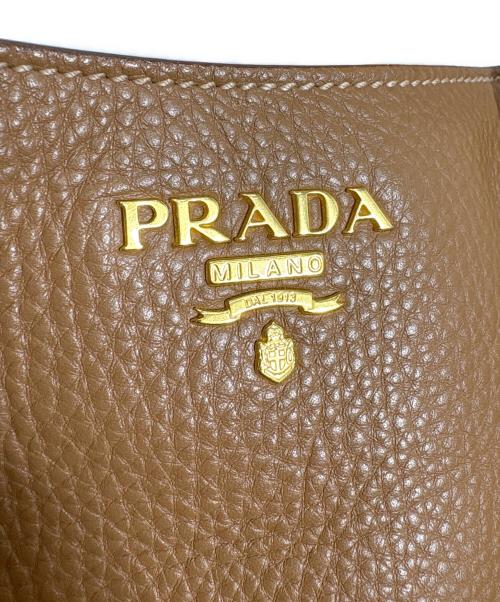 PRADA（プラダ）PRADA (プラダ) ヴィッテロダイノ2WAYバッグ ブラウンの古着・服飾アイテム