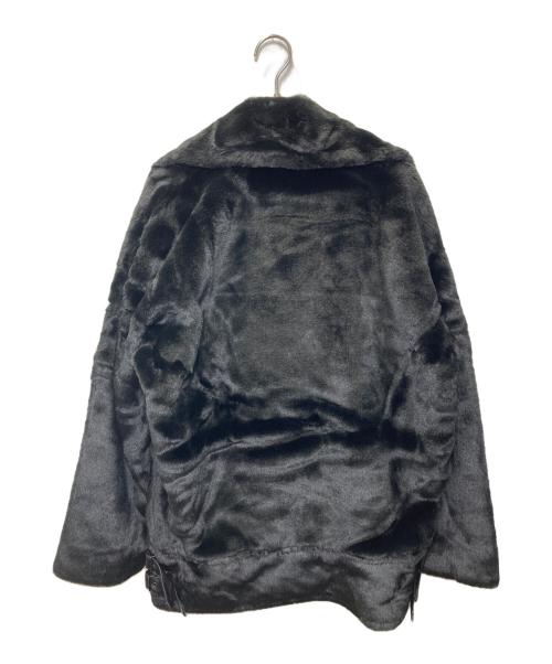Hysteric Glamour（ヒステリックグラマー）Hysteric Glamour (ヒステリックグラマー) stie-lo (スティーロ) フェイクファー B-3ジャケット ブラック サイズ:S 未使用品の古着・服飾アイテム