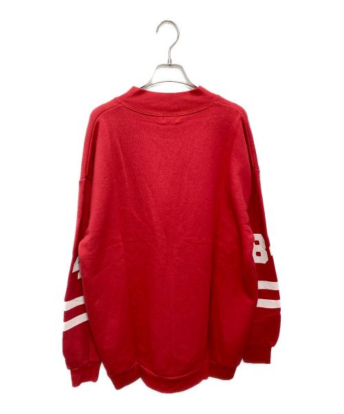 Hysteric Glamour（ヒステリックグラマー）Hysteric Glamour (ヒステリックグラマー) DARK STAR 1984 ビッグスウェット レッド サイズ:FREE 未使用品の古着・服飾アイテム