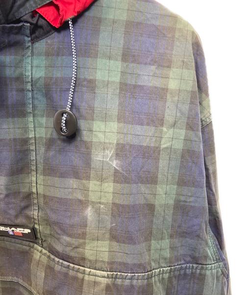 CHAPS RALPH LAUREN（チャップス ラルフローレン）CHAPS RALPH LAUREN (チャップス ラルフローレン) チェックアノラックパーカー グリーン サイズ:Mの古着・服飾アイテム
